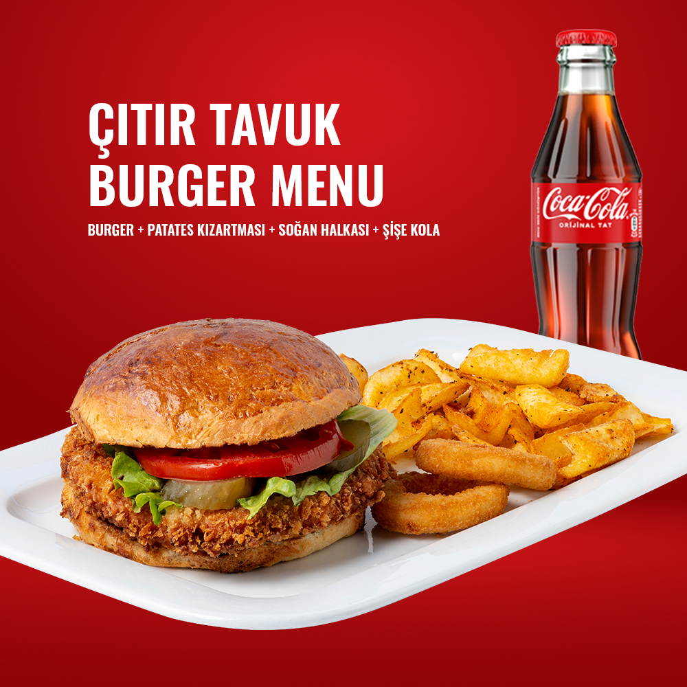 Çıtır Tavuk Burger Menü